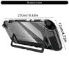 Portable Gaming Console Case Cover Repalcement Split Anti Fall Design and Easy Accessory Capacity