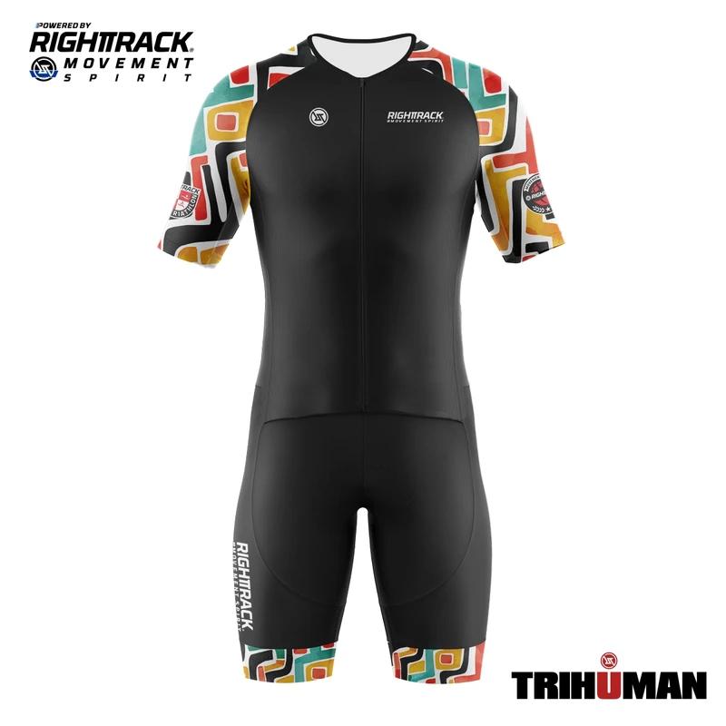 Trisuit MEN'S Short Sleeve Skinsuit World Triathlon Clothes Swimming Cycling Running Skating Colorful Apparel Summer Breathable Cycling Suit Set 2026