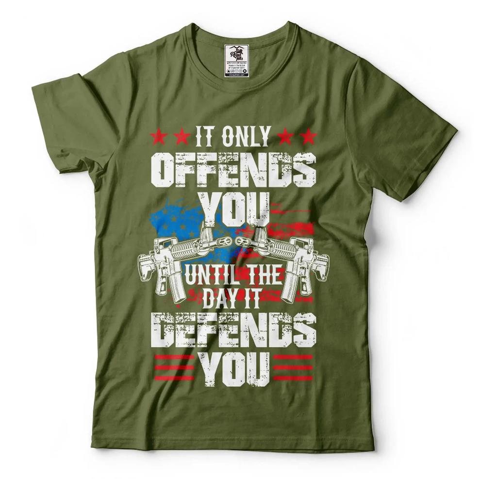 2nd Amendment Shirt Pro Gun Rifles Shirts USA Patriotic Tshirt Gun Lover Tee