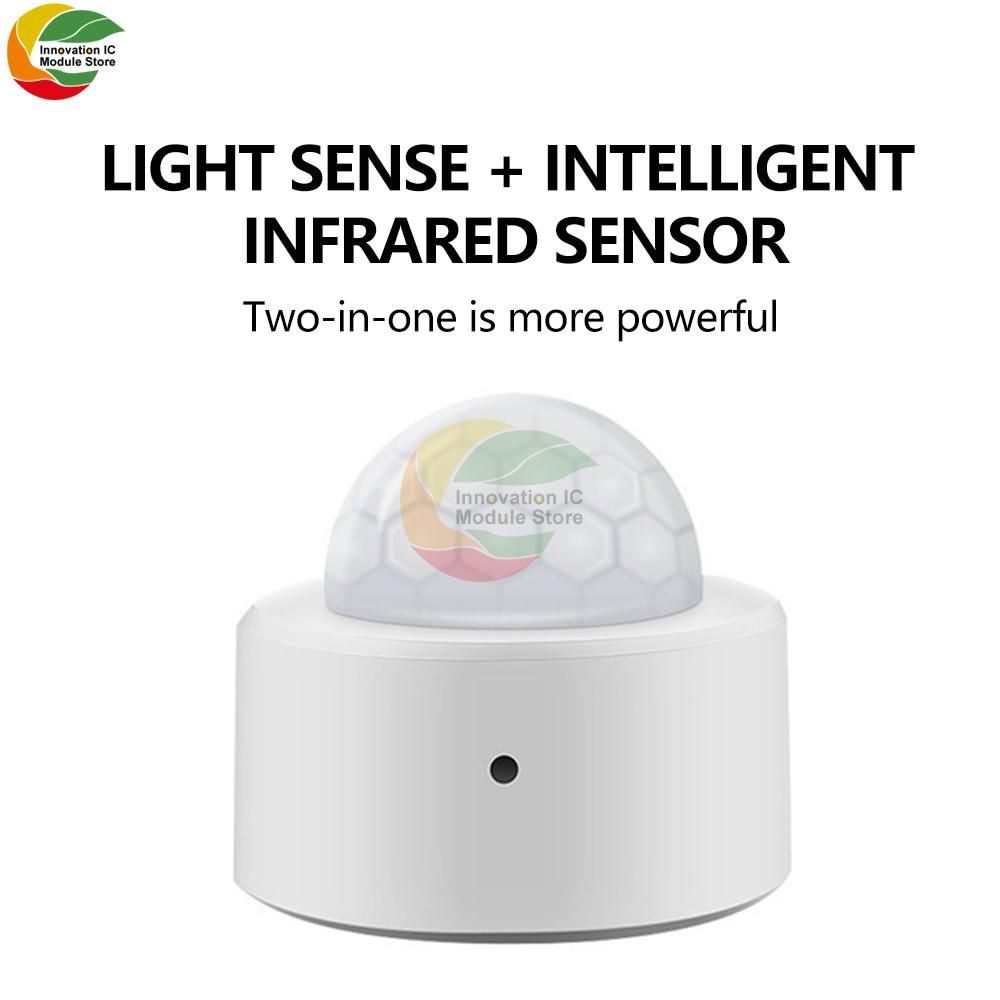 

Tuya 2 in 1 ZigBee PIR LP Motion Sensor Smart Home Human Body Infrared Detector Security Smart Life Work for Alexa Google Home