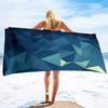 Geometry Marble Bath Towel,Abstract Beach Towel Soft Absorbent Washcloths Quick Dry Towelling,Sandless Lightweight Beach Blanket