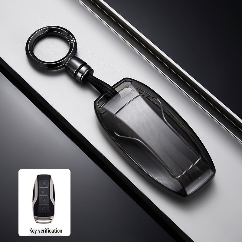 BYD Key Case: TPU Full Coverage Protective Shell for Song Qin PLUS/dmi Dolphin - Anti-Fall Design.