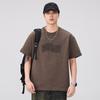 Heavy Short-sleeved T-shirt Men's New Large-size Half-sleeved Summer American Retro Loose Round Neck Top