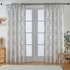 1PC LOZUJOJU 10% Blackout Fashion Versatile Tulle Personalized Floral Jacquard Grey Sheer Curtain for Kitchen Living Room Bedroom Window Home Decor