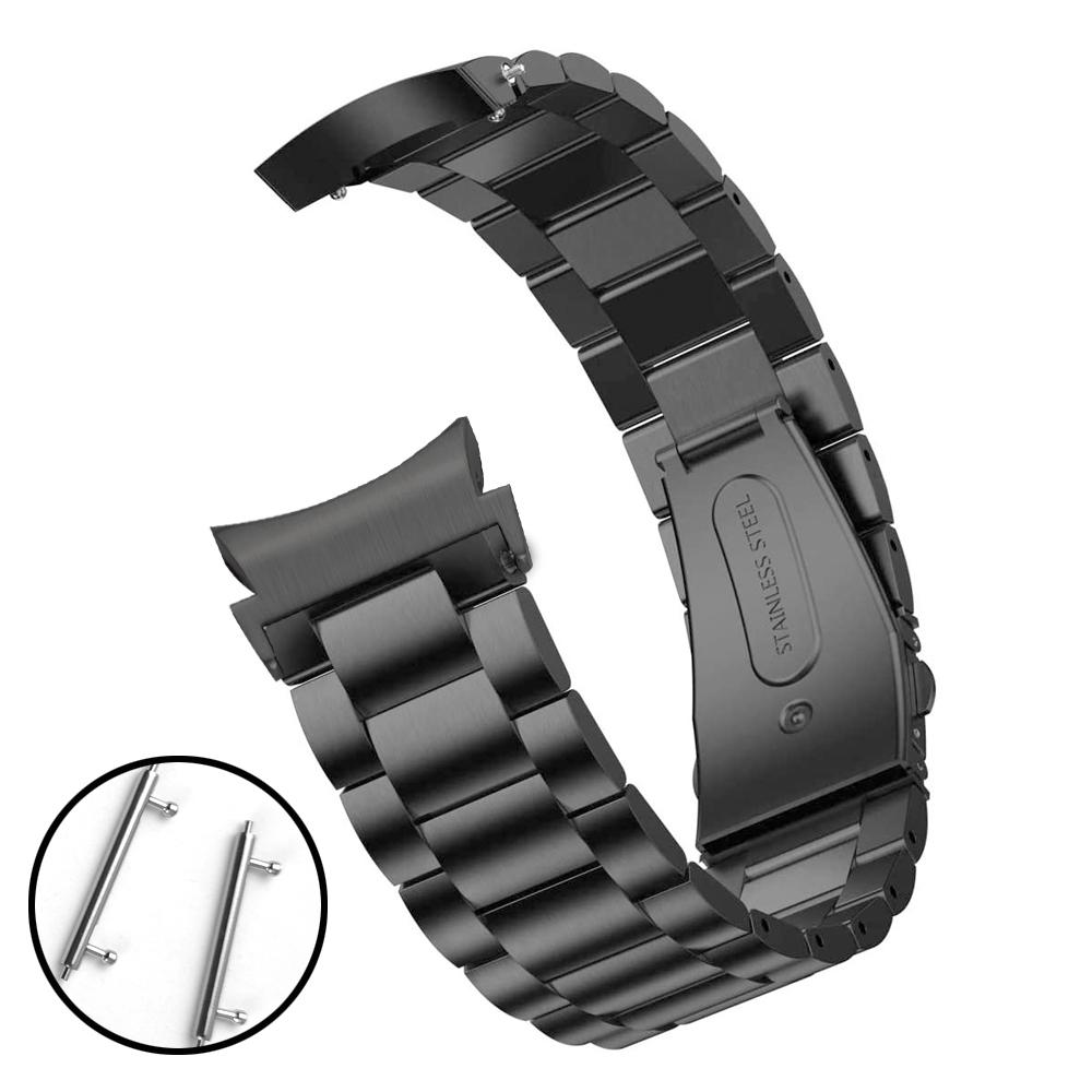 Lückenloses Edelstahlarmband für Samsung Galaxy Watch7 6 4 Classic 46 mm 47 mm/Watch4 5 pro 44 mm 40 mm Armband mit gebogenem Ende