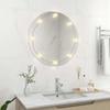 Vidaxl Round Glass Wall Mirror with LED Lights