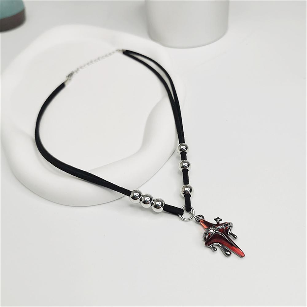 Dark Style Liquefied Starry Men's Necklace Hip-Hop Style Necklace Sweater Chain Niche Design High-End Pendant