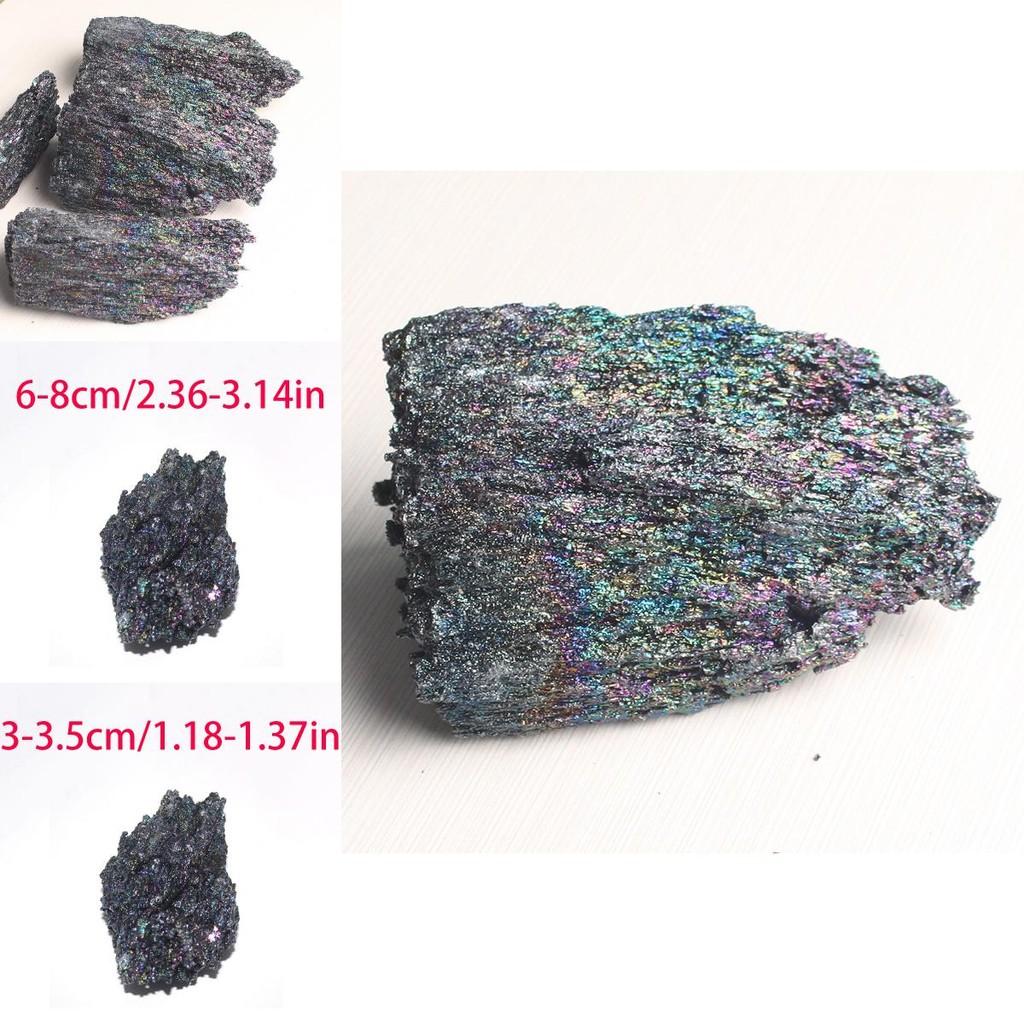 Unique Natural Crystal Stone In Beautiful Peacock Colors For Decorative Collections