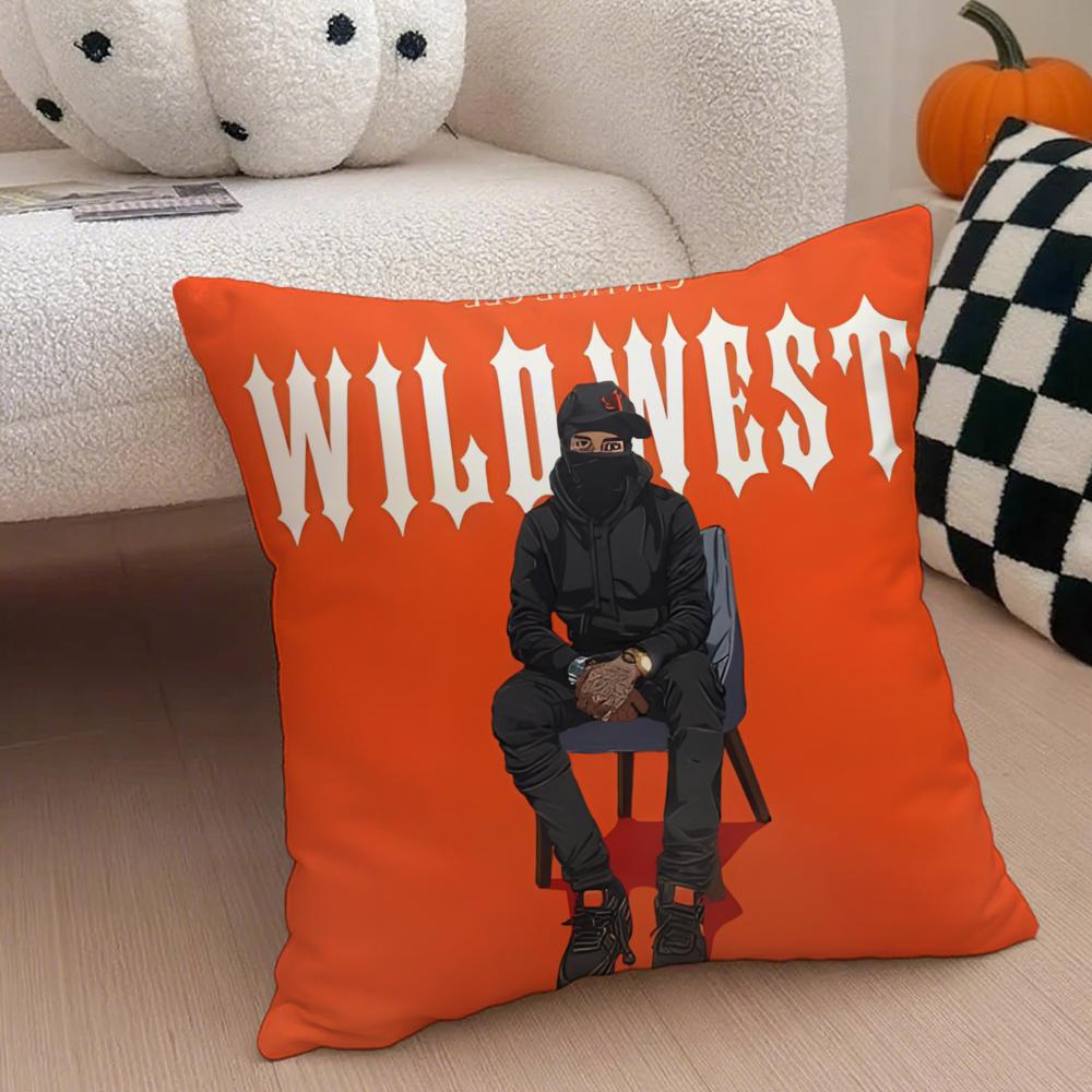 Fashion Star Fans Gift CCentral Cee Cushion Cover Linen Pillow Case Soft Breathable Protective Couch Room Decoration