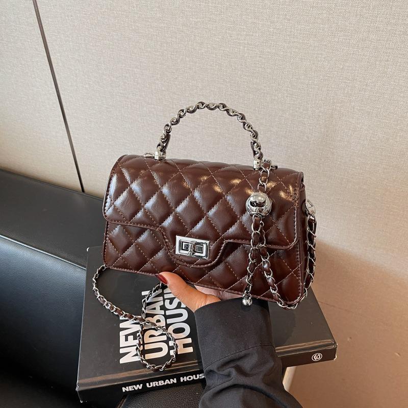 Rhombus Chain Bag Women's Shoulder Messenger Bag Summer New Niche Design Handbag