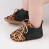 Boty pro batolata Baby Leopard Print Boty pro volný čas Protiskluzové měkké dětské boty