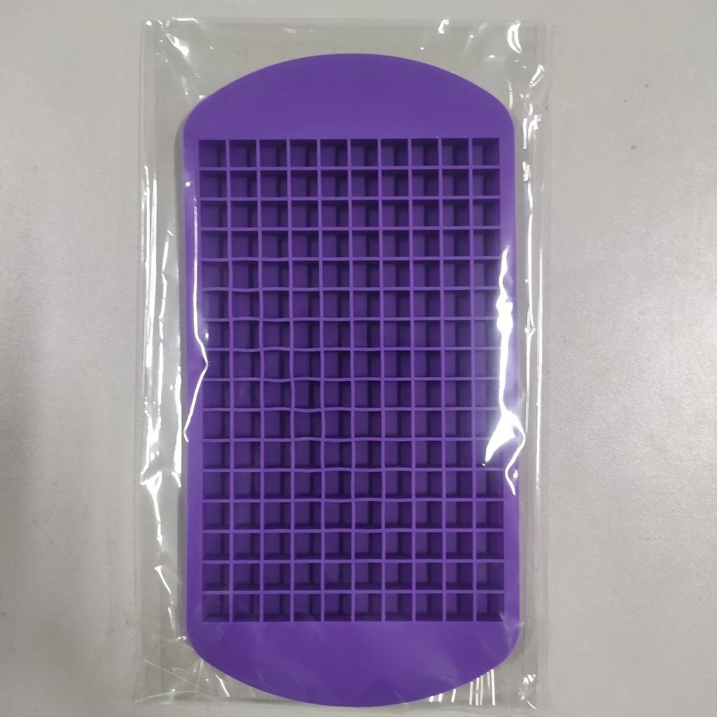 1 Pcs Food Grade 160 Cavity Silicone Bar Ice Tray Mini Ice Cubes Small Square Mold Ice Maker Kitchen Bar Ice Making Accessories