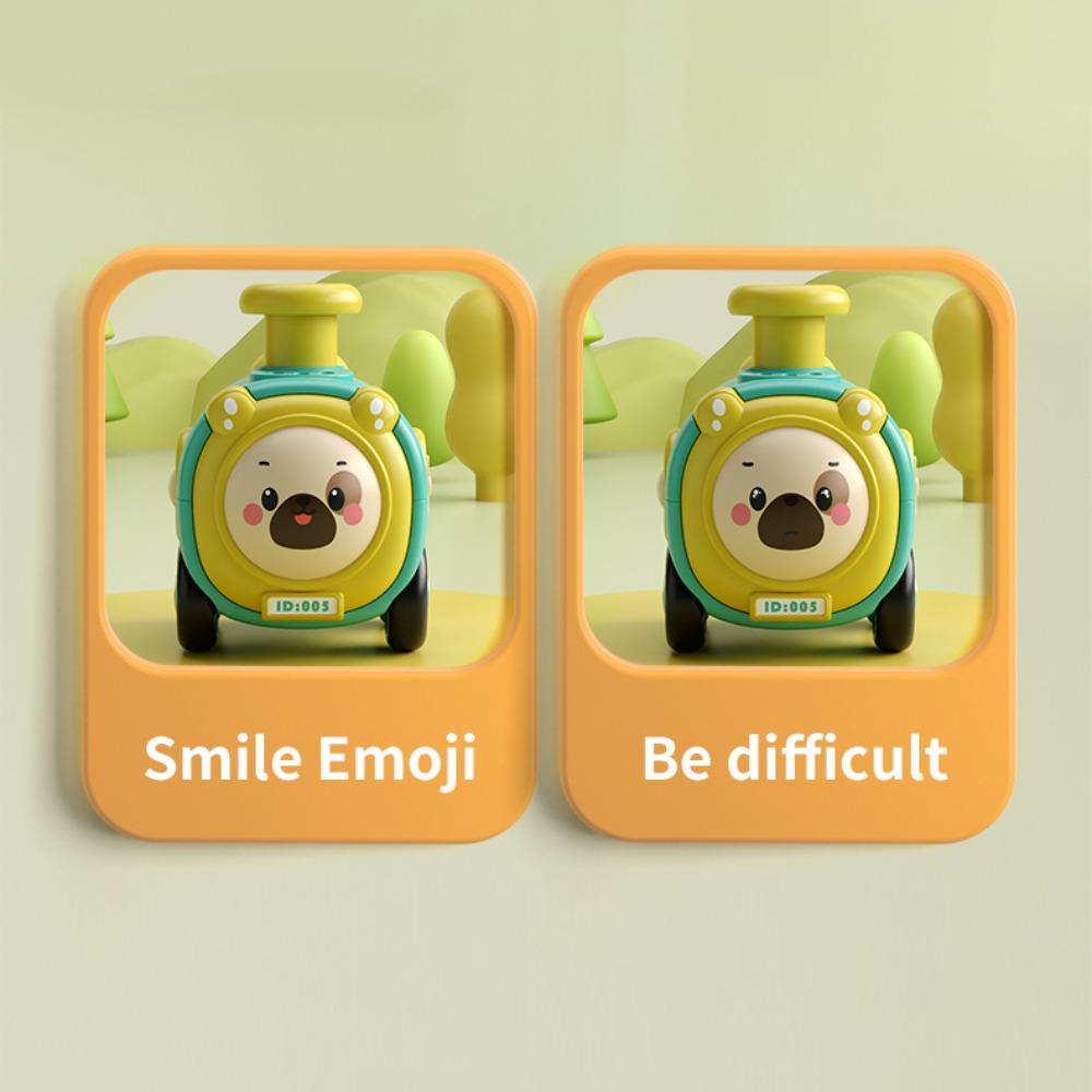 Inertia Toy Car Press To Change Face Whistle Train Crash Resistant Whistle Train Toy  3 Years Old +