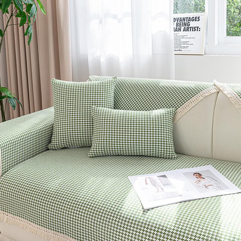 Cotton Sofa Cover Four Seasons Universal Living Room Sofa Cover Towel Non-Slip Fashion Simple Sofa Armrest Backrest Thickening