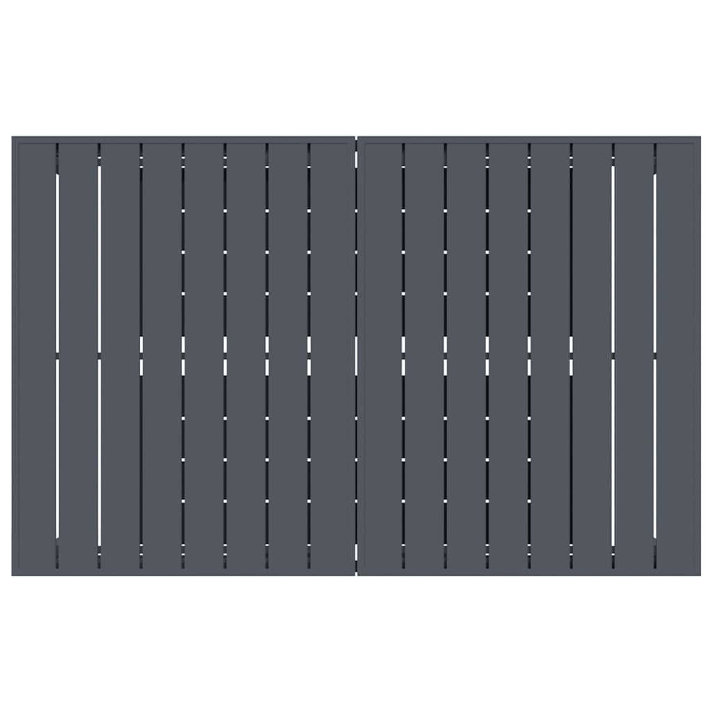 Outdoor Dining Table Foldable Anthracite 210 x 90 x 73 cm Steel