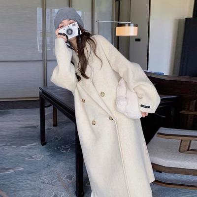 Fashion Loose Wool Women's Jackets Fall and Winter New Coat and Knee Coat