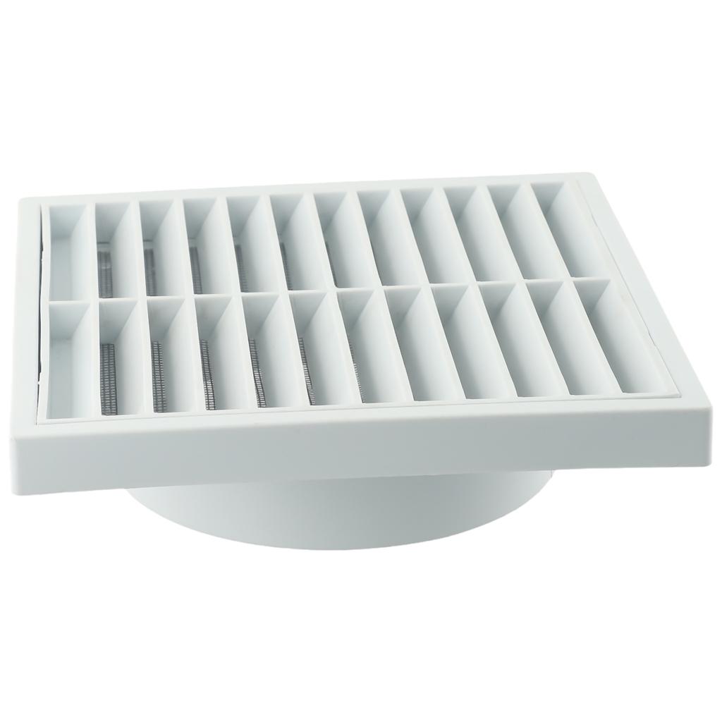 PP Plastic Grille for Air Outlet Exhaust and Ventilation with Steel Mesh Insert Vermin Entry In Wall Mounted Setups
