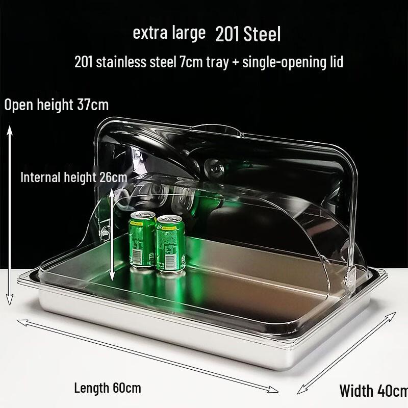 Food Grade Resin Buffet Display Tray with Lid