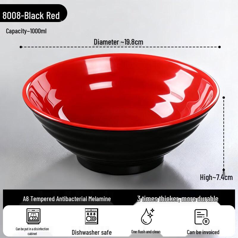 Gannian Melamine Threaded Noodle Bowl