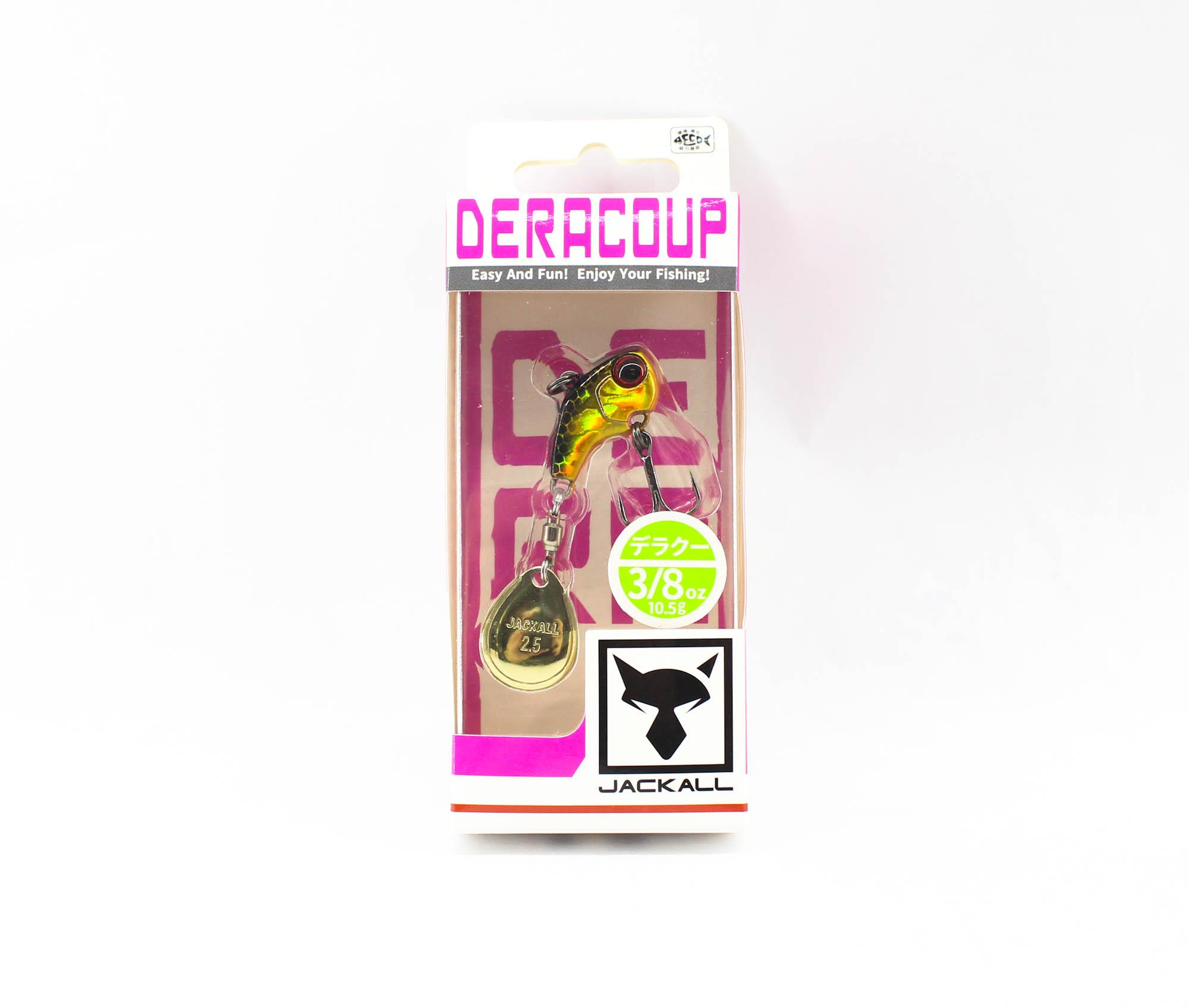 

Jackall Deracoup 3/8 унции Тонущая приманка Spin Tail HL Gold Black (2888)