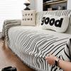 1/2/3Seater Print Chenille Sofa Throw Blanket Double-Side Anti-Wear Sofa Towel Camping Outdoor Blanket Tablecloth For Home Decor