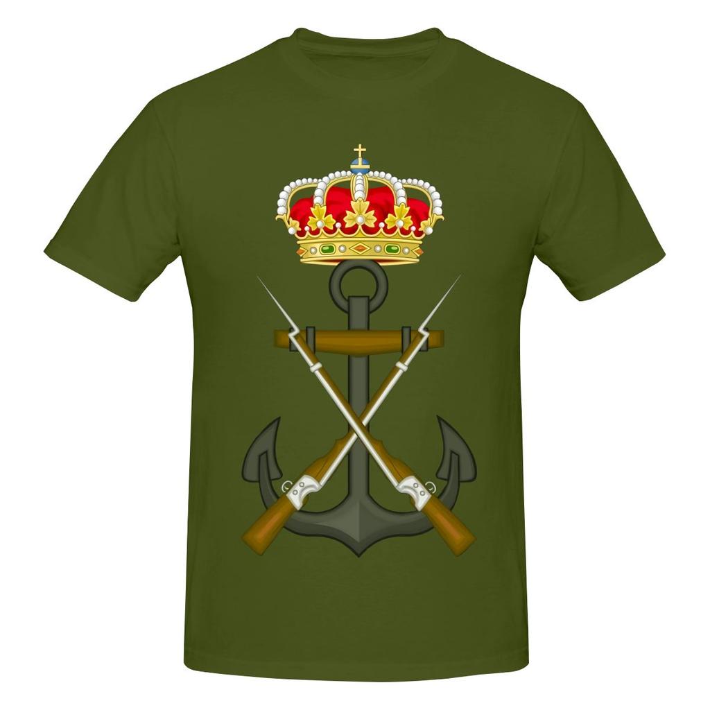 Badge Of The Spanish Marine Infantry Casual Tshirtkoreanstyle Vibe Home Comfort Tees