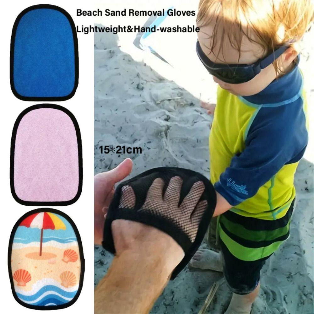 Hand-washable Beach Sand Removal Gloves Lightweight Sandproof Beach Towels Suitable for Outdoor