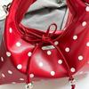 Yogodlns Women's Versatile Bag Retro Leather Shoulder Bag Bow Tie Crossbody Bag Polka Dot Small Hobo Handbag For Everyday Use