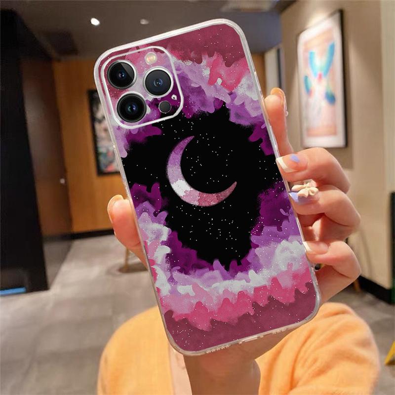 Phone Case For iphone 17 Air 17 16 Pro Max 15 14 13 Pro Max 15 16 Pro 15Plus Moon Art