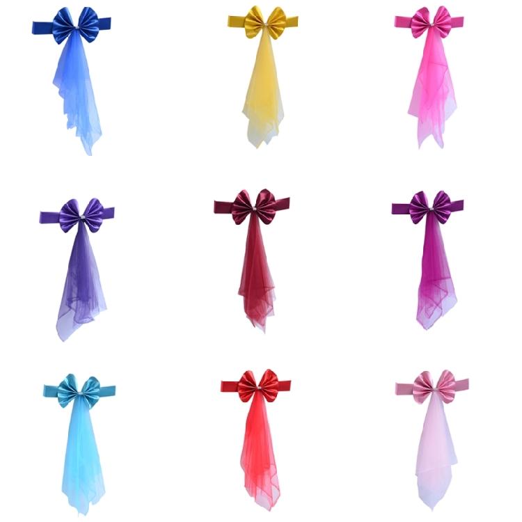 Elastic Chair Sashes Bows Spandex Chair Sashes Bows for Banquets and Ceremonies Elastic Band for Occasion Party