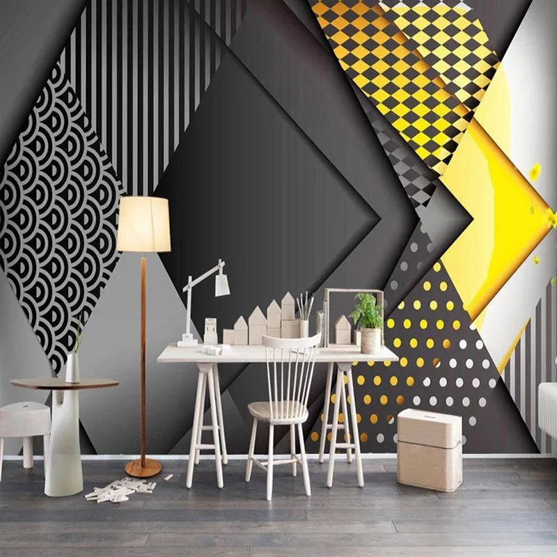 Modern 3d Photo Wallpaper Polygon Geometric Murals Living Room Bedroom Creative Wall Papers Home Decor