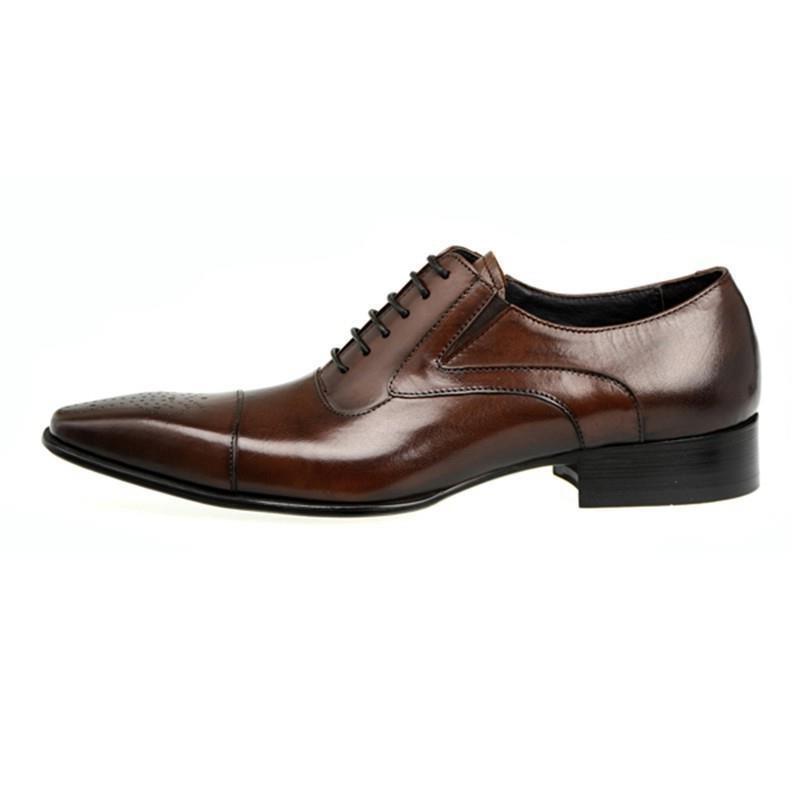 Men's Business Men's Shoes Fashion Men's Wedding Dress Formal Wear Shoes Leather Luxury Men's Office Sapato Social Male Party