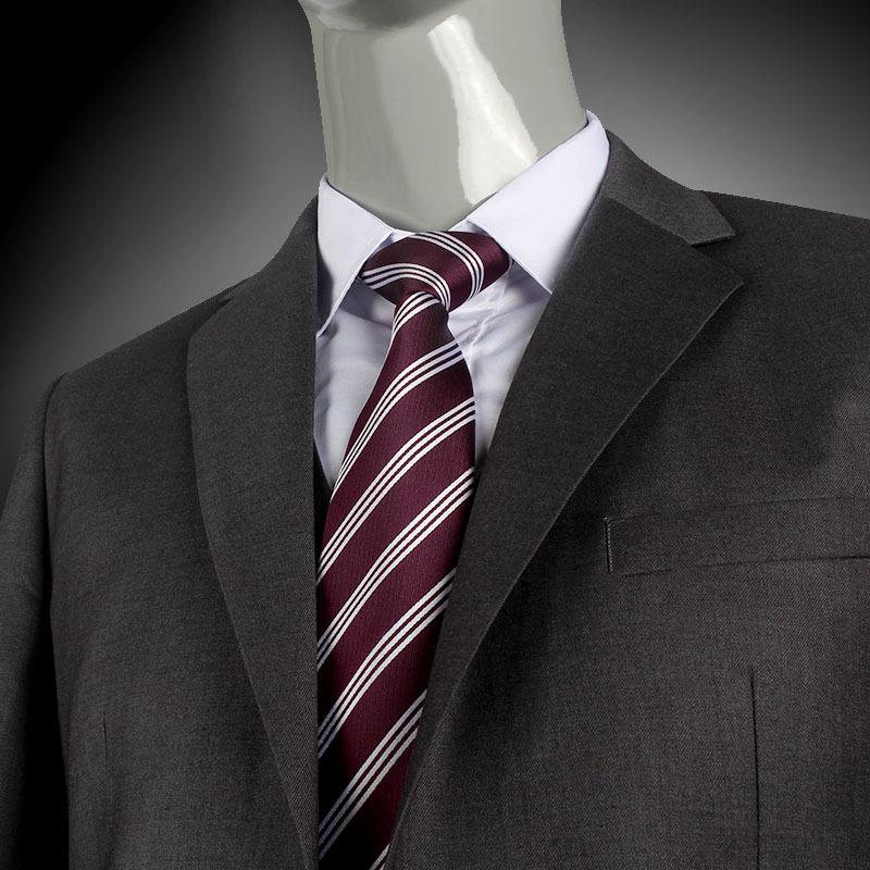 Men'S Business Dress No Knots Lazy Zipper Tie 8Cm Professional Work Blue Stripes Easy To Pull Wide Tie