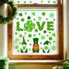 Irish Clover Dwarf Love Bedroom Living Room Static Glass Sticker
