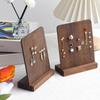 Creative 72 Holes Earring Holder with Base Jewelry Display Wood Earring Stands Desktop Jewelry Rack Display