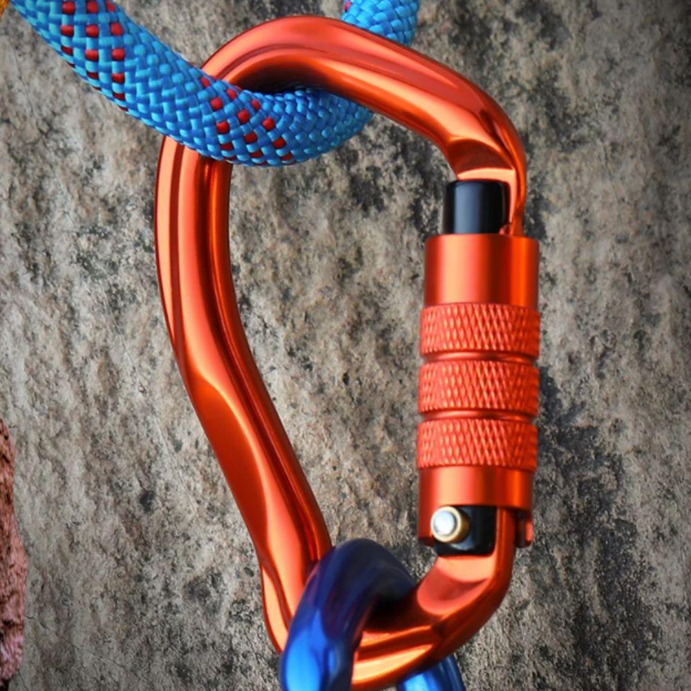 Pear-shaped Professional Carabiner 23KN Outdoor Sports Buckle  Outdoor Camping
