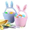 Portable Hanging Easters Decors Basket Rabbits Shape Easters Organizers  Basket For Kids Room Decors And Gift Presentation