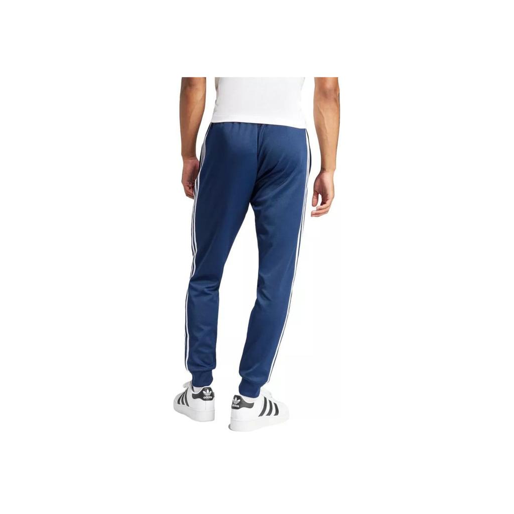 adidas Originals Mid-Rise Joggingbroek met Zijstreep Heren Broeken Blauw IR9887