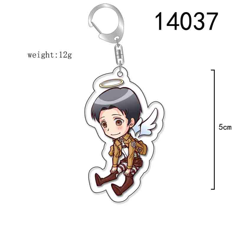 Attack on Titan Double-Sided Keychain - Levi, Mikasa & Eren Acrylic Pendant