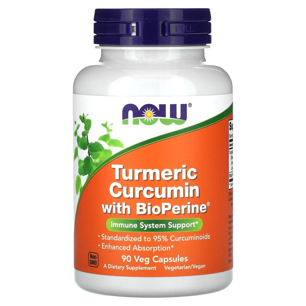 

Now Foods Turmeric Curcumin with BioPerine Veg Capsules, 90 Count