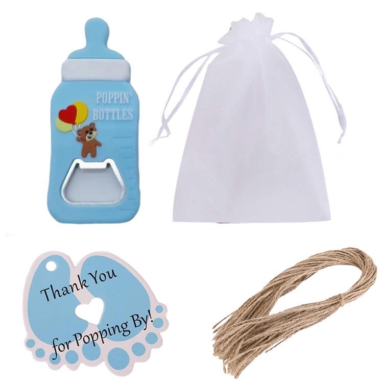 Creative Baby Bottle-Shaped Magnet Bottle Opener for Baby Shower Favors and Gifts