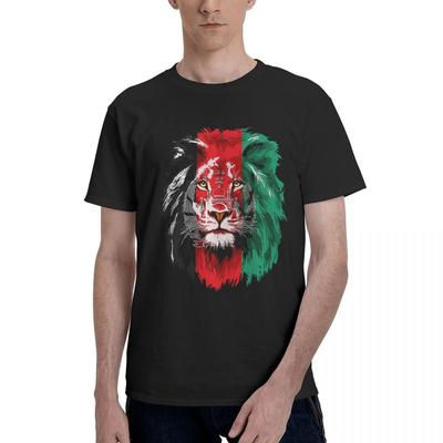Flagge von Afghanistan Löwe 100% Baumwolle Lässig Atmungsaktiv Bequem Vintage Fußballtrikots 2025 Herrenkleidung