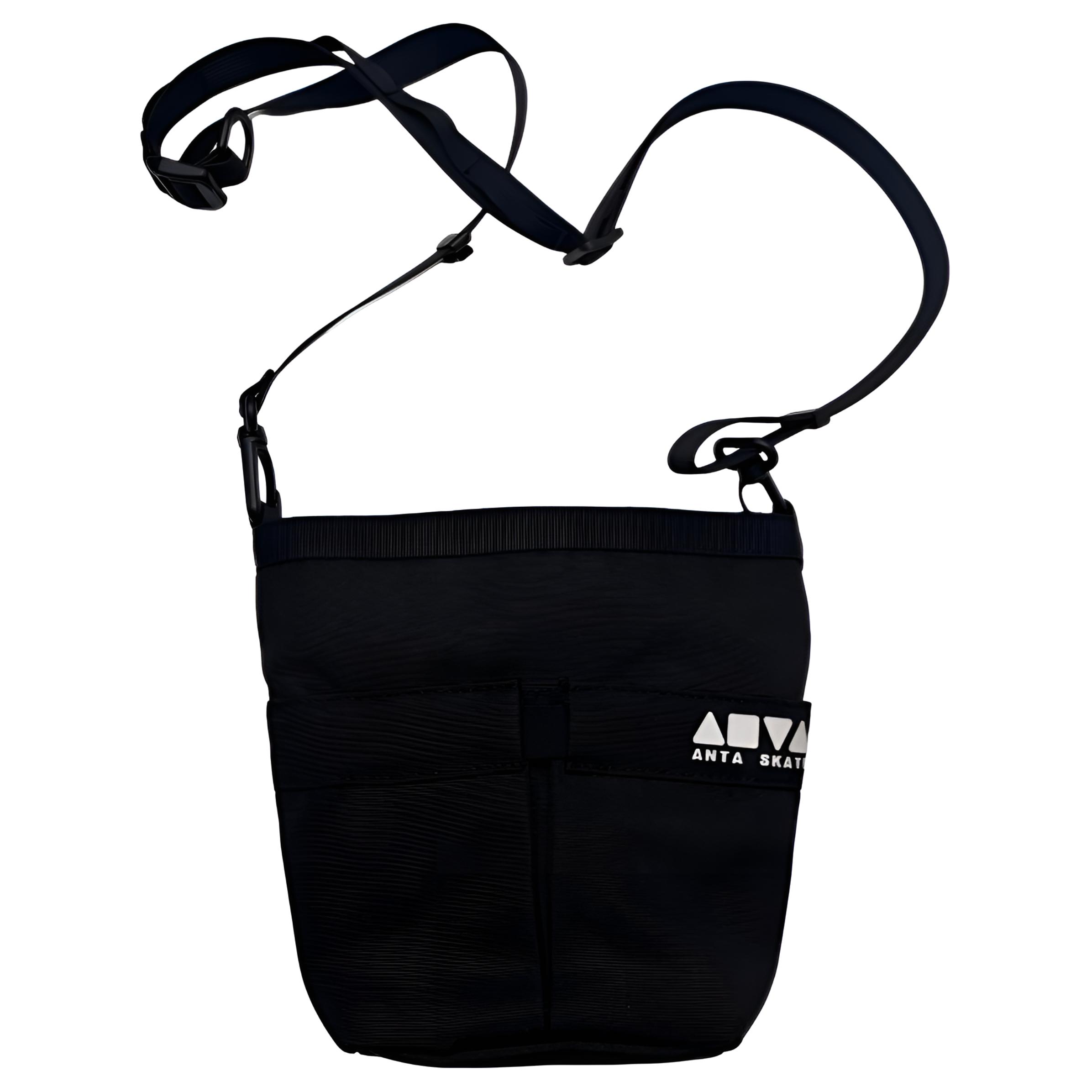 Anta Fashionable Commuter Versatile Nylon Shoulder Crossbody Bag Unisex Bags Basic-Black 192538121-1 Basic Black