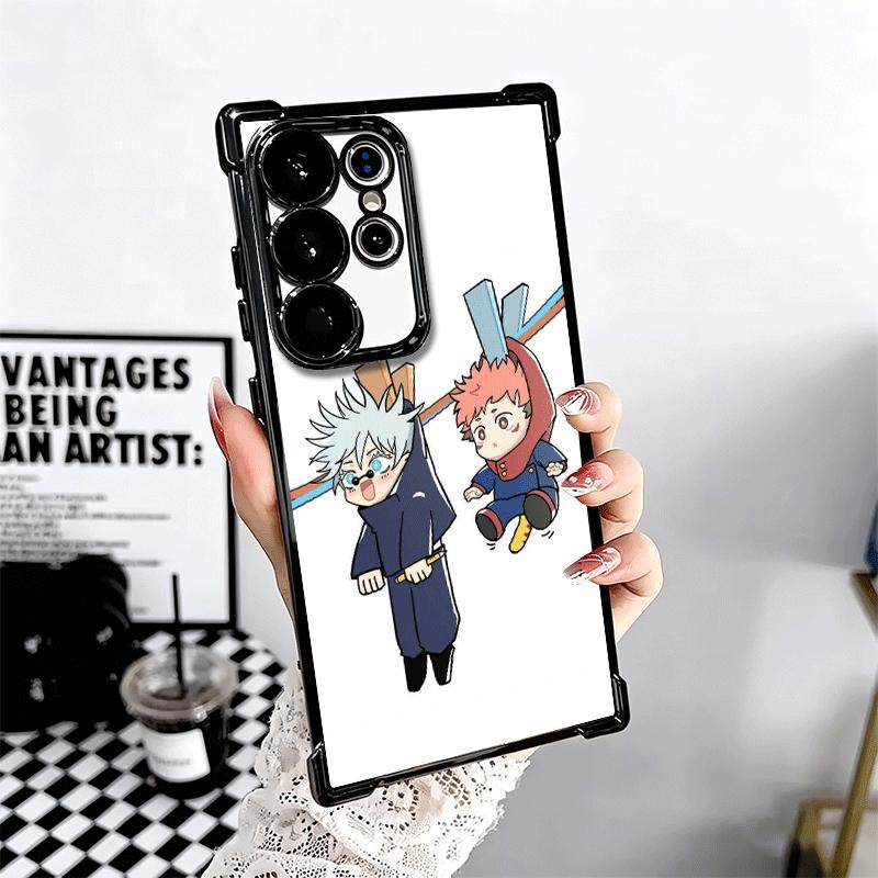 Cartoon Cute JUJUSU Anime Soft Phone Case For Samsung Galaxy S26 Ultra S25 Edge S24 FE S23 Plus S22 S21 + S20 Plating Anti-Fall