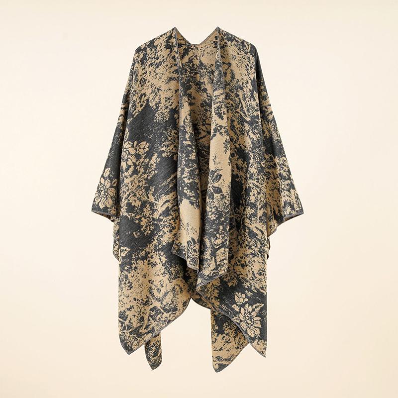 Imitation Cashmere Women Scarf Autumn Winter Floral Warm Femme Wrap Blanket Capa Para Mujer Pashmina Shawls Poncho Echarpe Hiver