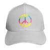 TieDye Peace Sign Hippie Bohemian Festival Symbol Baseball Cap Fishing Hat Big Size Hat Sailor Cap for Unisex Hats Unisex Womens