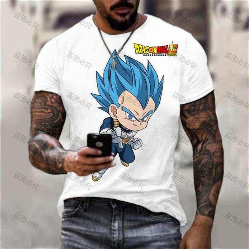 Dragon Ball Z Kid Goku Chibi Printed T-Shirt Summer Casual Short Sleeve Anime Tee Adult and child role-playing T-shirts
