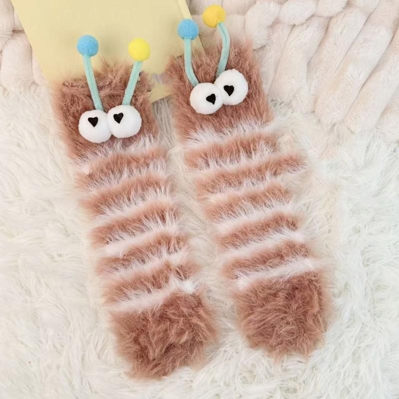 Women Thicker Warm Fuzzy Socks Plush Warm Winter Socks for Sleep Home,Soft Cosy Socks Funny Ankle Crew Socks Streetwear