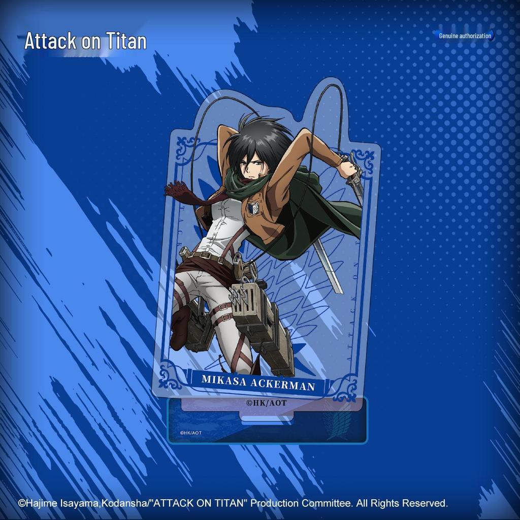 Attack on Titan Acrylic Character Standee - Levi, Mikasa, Eren In-Stock