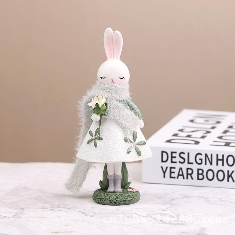 Year of the Rabbit Resin Crafts Rabbit Ornaments for Cake Baking Decorations Home Decor Wholesale Gift Small Medium Large Sizes
